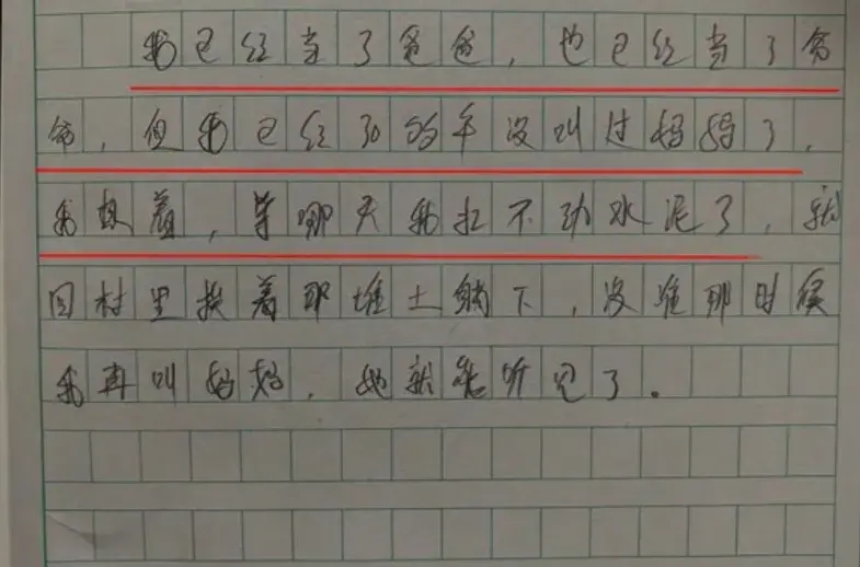 大爺的作文